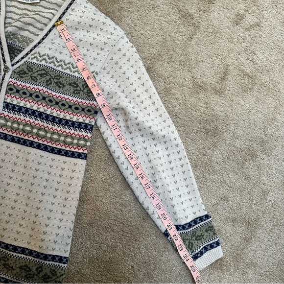 Vintage Northern Reflections Fair Isle Grandpa Button Cardigan Women’s - Picture 9 of 10